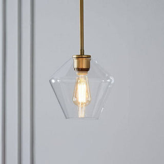 Valentina Suspension Moderne, Verre, Clair/Ambre, Chambre/Salle de Bain