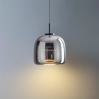 Davelix Suspension Cylindre Moderne Verre. Claire/Grise Fumée/Ambre-Luire