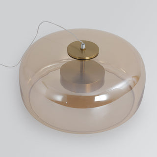 Davelix Suspension Cylindre Moderne Verre. Claire/Grise Fumée/Ambre-Luire