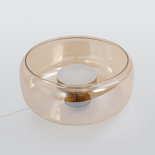 Davelix Suspension Cylindre Moderne Verre. Claire/Grise Fumée/Ambre-Luire
