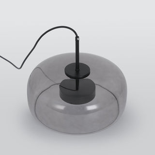 Davelix Suspension Cylindre Moderne Verre. Claire/Grise Fumée/Ambre-Luire