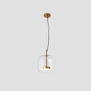 Davelix Suspension Cylindre Moderne Verre. Claire/Grise Fumée/Ambre-Luire