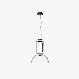 Valentina Luminaires Suspensions LED Cylindre Minimalisme Métal/Verre Transparent Salon/Chambre à Coucher