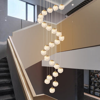 Arisha Luminaires Suspensions Multi/Bulle Moderne Métal/Acrylique Doré Chambre à Coucher