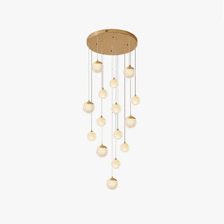 Arisha Luminaires Suspensions Multi/Bulle Moderne Métal/Acrylique Doré Chambre à Coucher