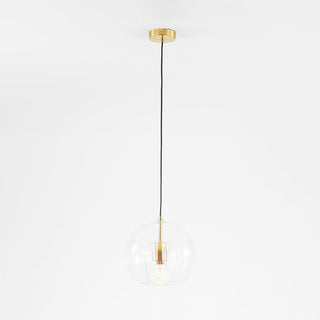 Eronix Suspension Bulle Nordique Verre Transparent/Doré Salon/Chambre-Luire
