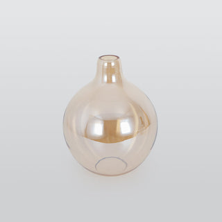 Valentina Luminaires Suspensions Dôme Moderne Métal/Verre Ambre Salon/Chambre à Coucher