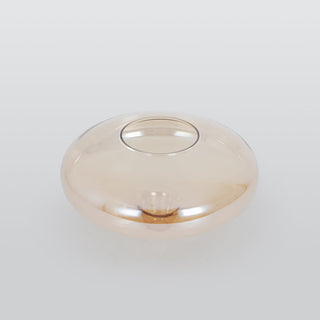Valentina Luminaires Suspensions Dôme Moderne Métal/Verre Ambre Salon/Chambre à Coucher
