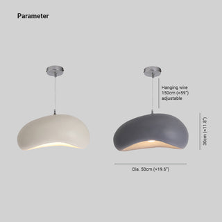 Avi Suspension Pain Naturelle, Résine/Acrylique, Blanc/Gris, Chambre