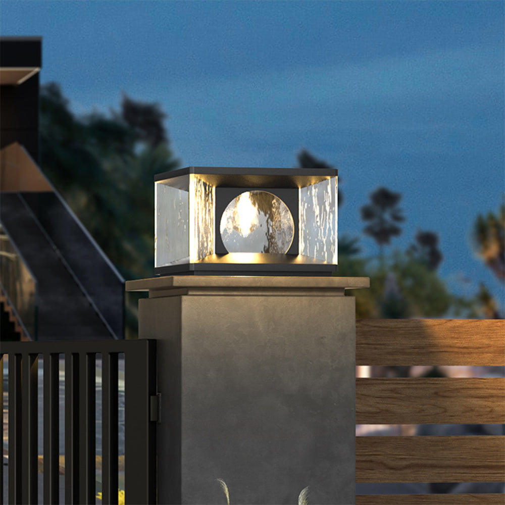 Ray Lampe de Poteau Solaire, Transparent, L 20/30/40/50CM