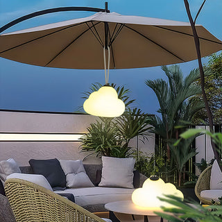 Aria Suspension Extérieure Nuage Moderne, Métal/Acrylique, Blanc, Jardin