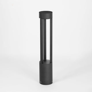 Ray Borne Extérieure Cylindre Minimalisme, Métal, Noir, Cour
