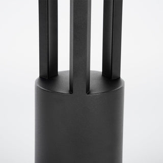 Ray Borne Extérieure Cylindre Minimalisme, Métal, Noir, Cour