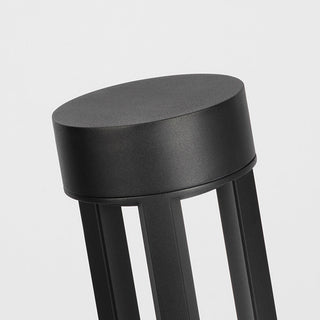 Ray Borne Extérieure Cylindre Minimalisme, Métal, Noir, Cour