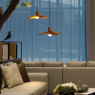 Arisha Suspension Vague Minimaliste, Resine, Marron, Salon
