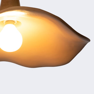 Arisha Suspension Vague Minimaliste, Resine, Marron, Salon
