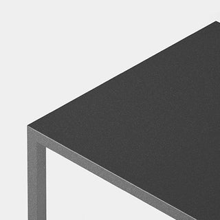 Ray Borne Extérieure Rectangulaire Minimalisme, Métal, Noir, Jardin