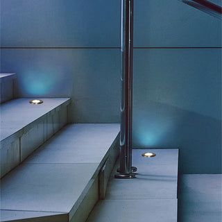 Ray Éclairage Escalier Extérieur Cylindre Moderne, Métal/Verre, Noir, Jardin