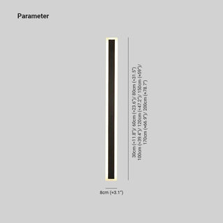 Rivin Moderne LED Applique Murale Extérieure Noir-Luire