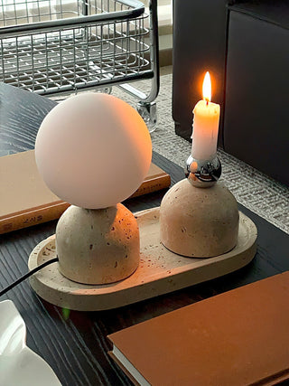 Aalia Lampe de Table Marbre Minimaliste Moderne