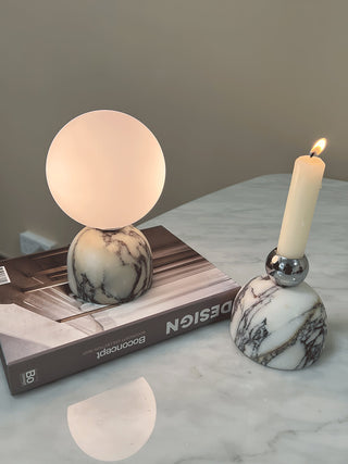 Aalia Lampe de Table Marbre Minimaliste Moderne