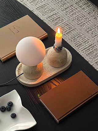 Aalia Lampe de Table Marbre Minimaliste Moderne