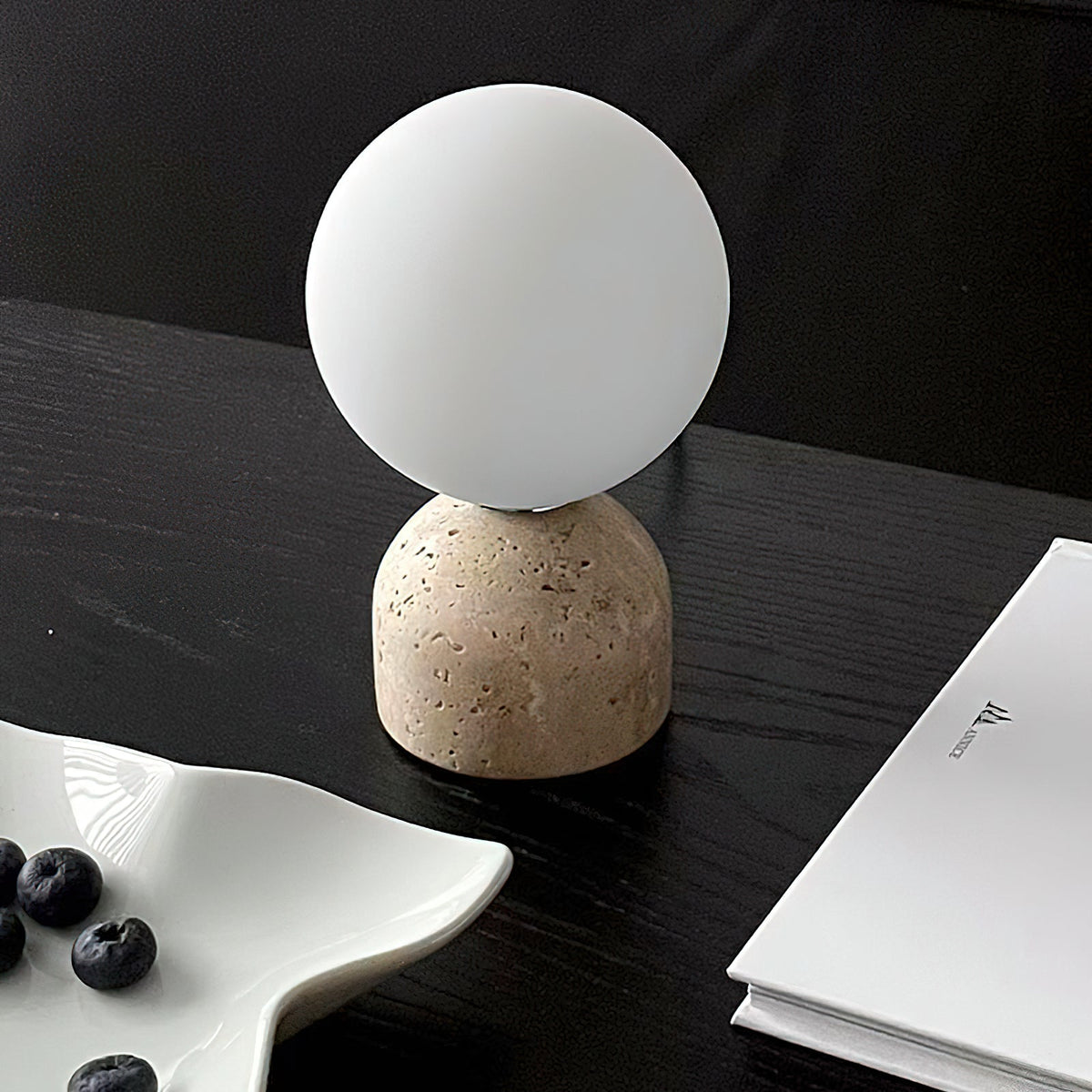 Aalia Lampe de Table Marbre Minimaliste Moderne