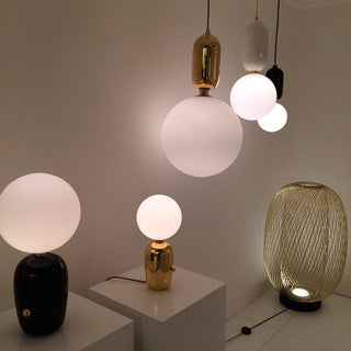 Nyxen Lampe de Table en Verre Industriel