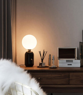 Nyxen Lampe de Table en Verre Industriel