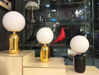 Nyxen Lampe de Table en Verre Industriel