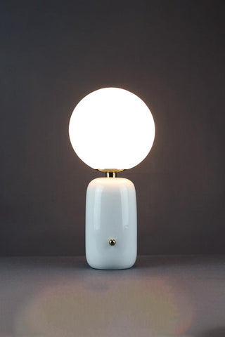 Nyxen Lampe de Table en Verre Industriel