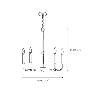 Abner Lustre Industriel Moderne Laiton