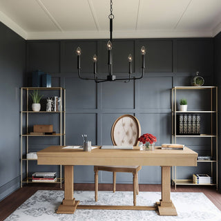 Abner Lustre Industriel Moderne Laiton