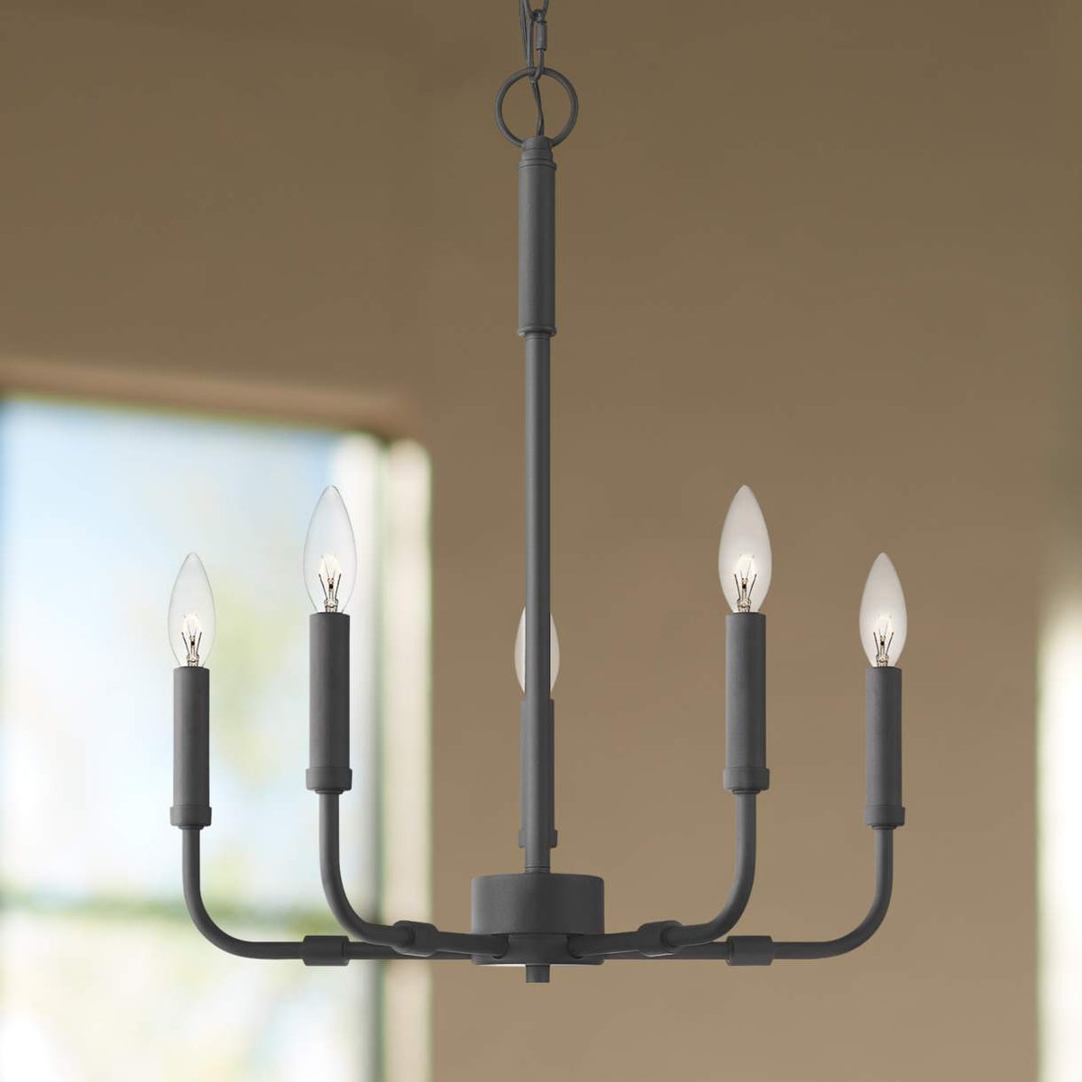 Abner Lustre Industriel Moderne Laiton