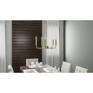 Abner Lustre Industriel Moderne Laiton