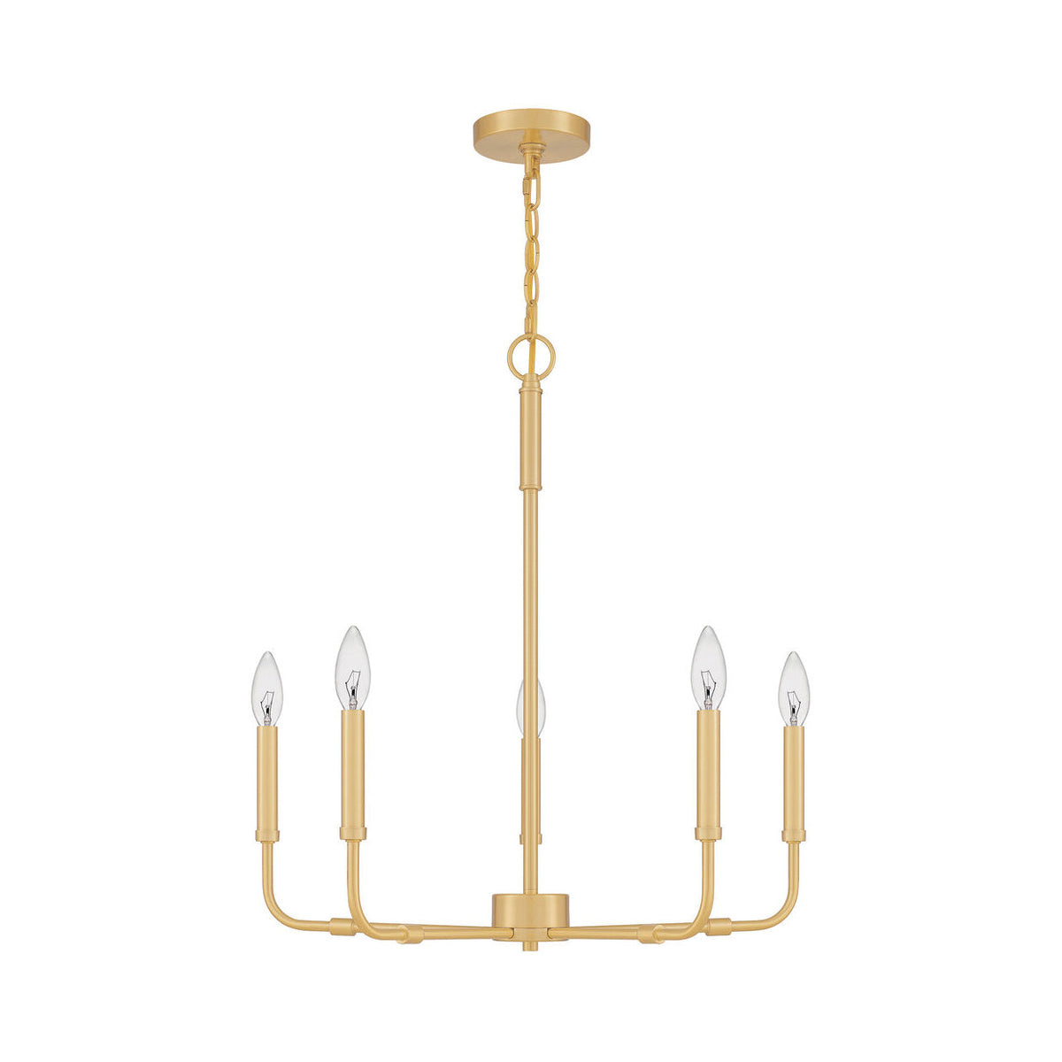 Abner Lustre Industriel Moderne Laiton