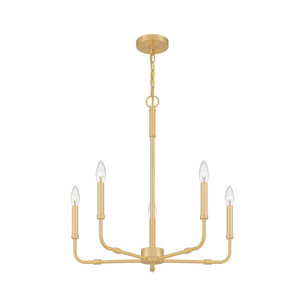Abner Lustre Industriel Moderne Laiton