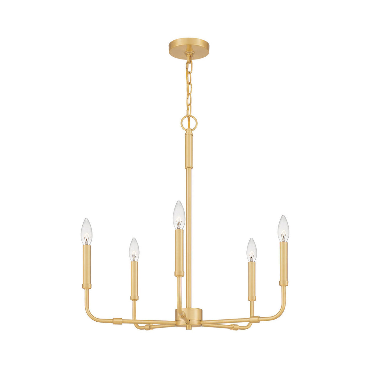 Abner Lustre Industriel Moderne Laiton
