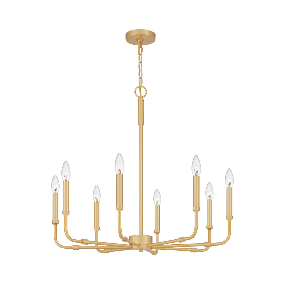Abner Lustre Industriel Moderne Laiton