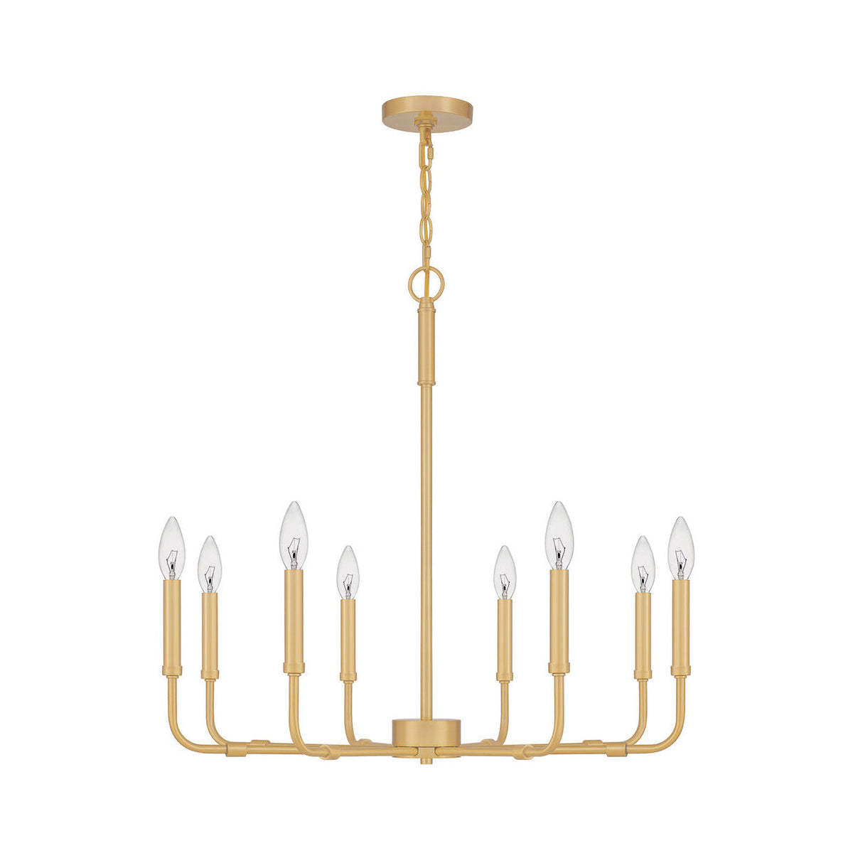 Abner Lustre Industriel Moderne Laiton