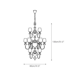 Abrahamson Lustre Traditionnel À Niveaux Abat-jour Laiton Verre-Luire