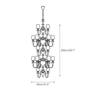 Abrahamson Lustre Traditionnel À Niveaux Abat-jour Laiton Verre-Luire