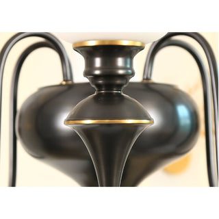 Abrahamson Lustre Traditionnel À Niveaux Abat-jour Laiton Verre-Luire