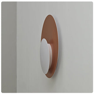 Abstract Circular Crescent Wall Sconce-Neutral Decor