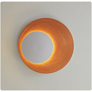 Abstract Circular Crescent Wall Sconce-Neutral Decor