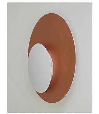 Abstract Circular Crescent Wall Sconce-Neutral Decor