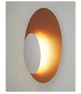 Abstract Circular Crescent Wall Sconce-Neutral Decor
