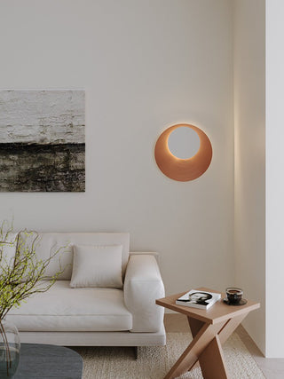 Abstract Circular Crescent Wall Sconce-Neutral Decor