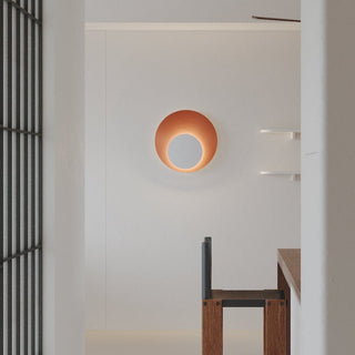 Abstract Circular Crescent Wall Sconce-Neutral Decor