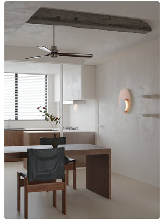 Abstract Circular Crescent Wall Sconce-Neutral Decor